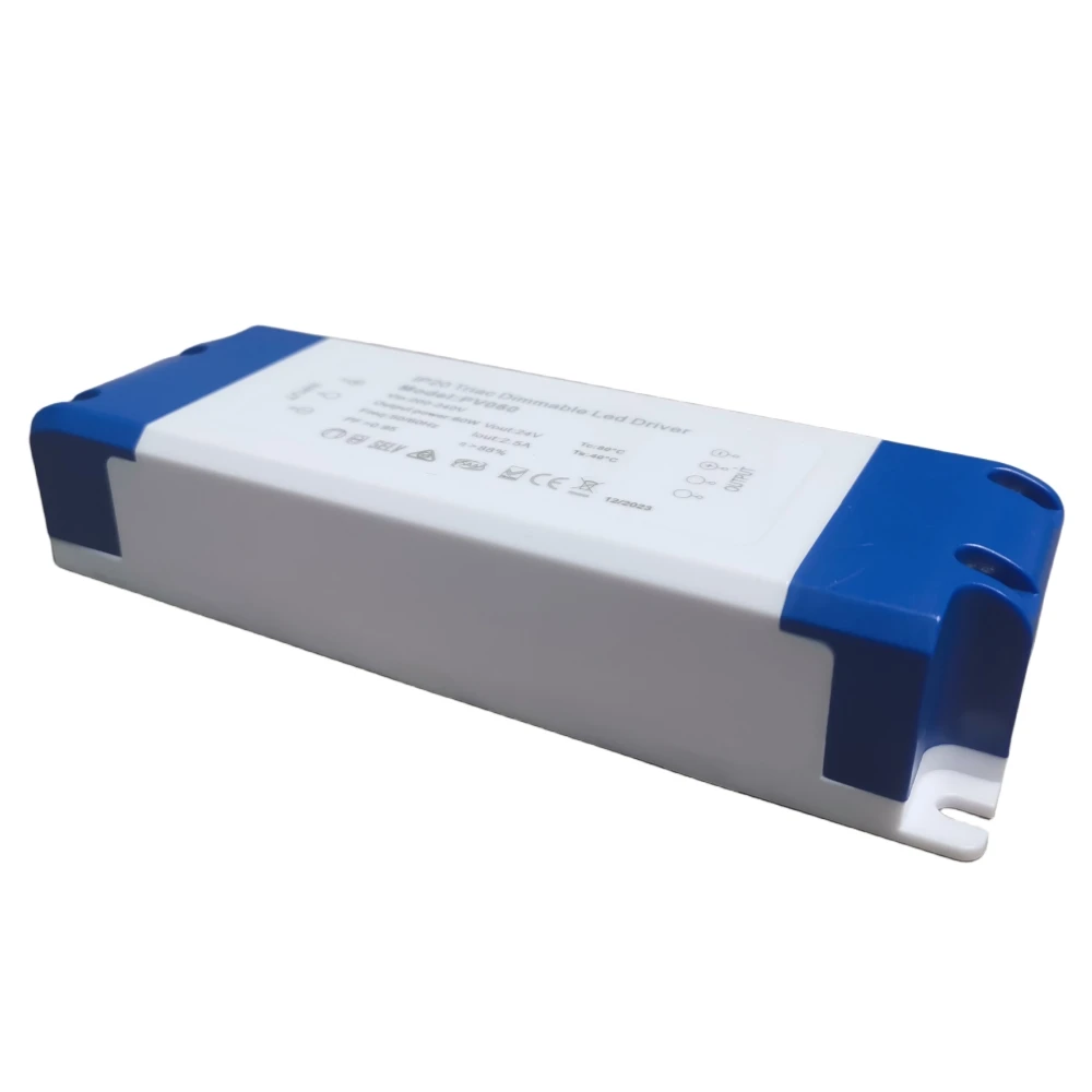 IP20 Triac затемнение 60 Вт ETL SAA CE TUV RoHs FCC 12V 24V 5 лет гарантии светодиодный драйвер для светодиодного освещения