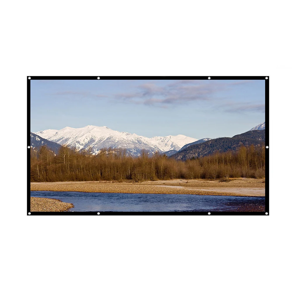 High Quality 100 Inch Super Simple Projector Projection Screen Indoor/Outdoor Projector Screen