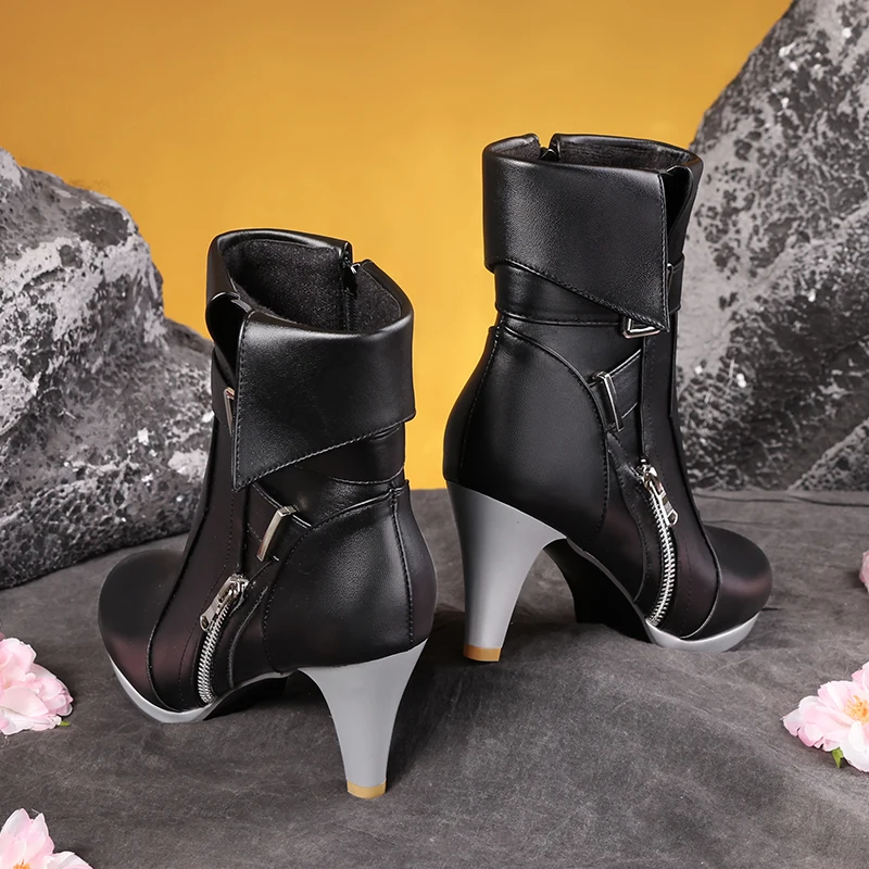 Zenless Zone Zero Hoshimi Miyabi Cosplay Shoes Anime Chinese Style Halloween Role playing props for men Game