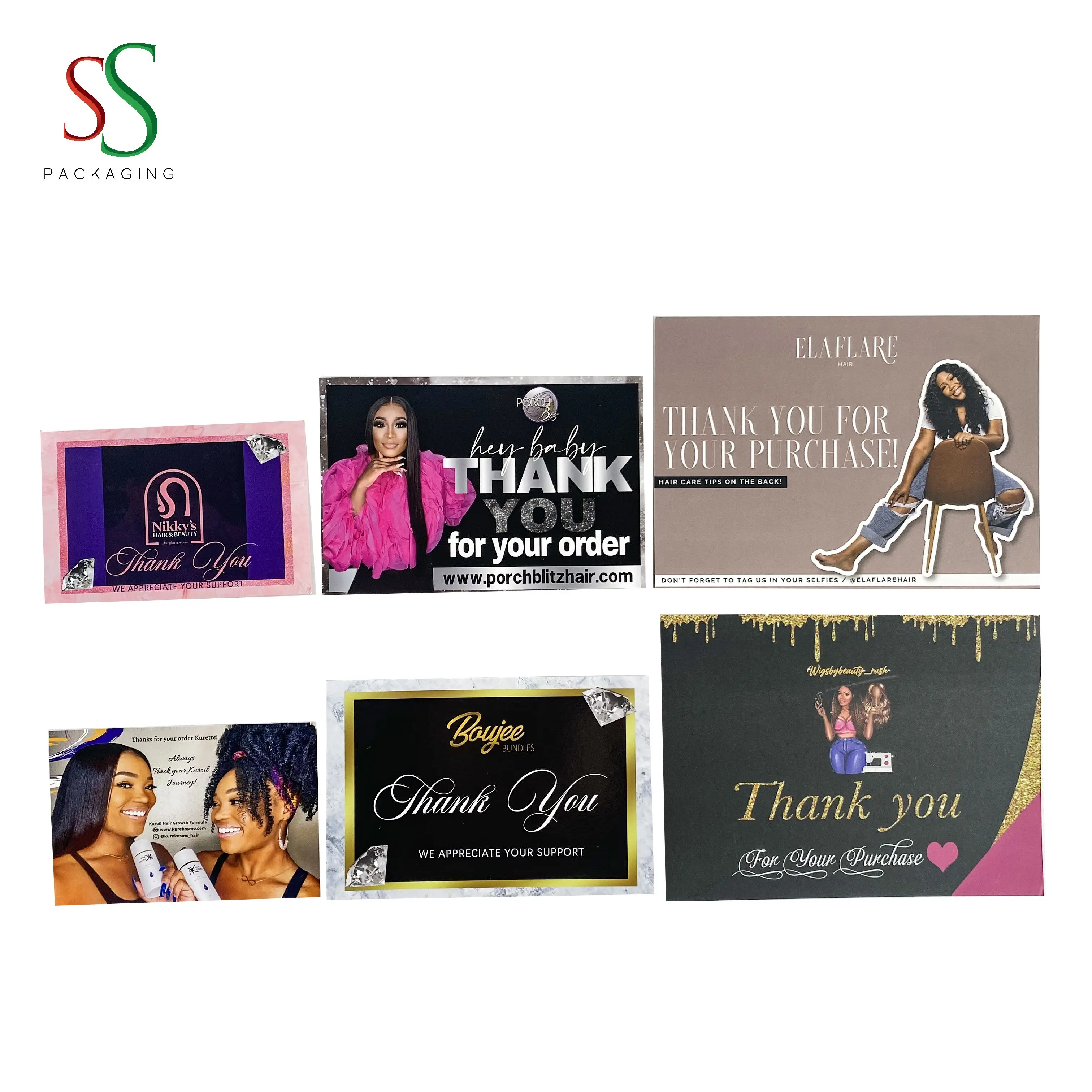 Hot Selling Good Quality Custom Thank You Card for Small Business