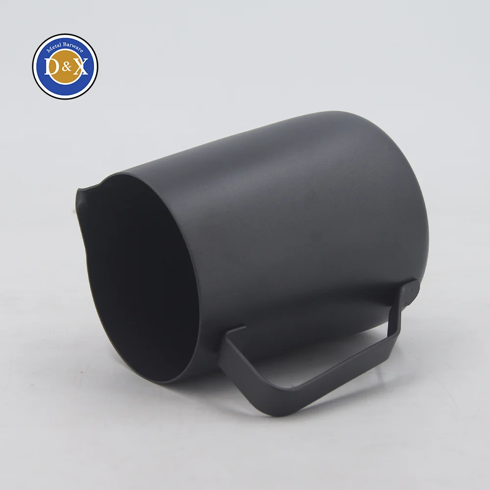 Custom Metal Espresso Steaming Pitchers Coffee Foam Making Pitcher Latte Art Froth Cup Stainless Steel Milk Frother Cup