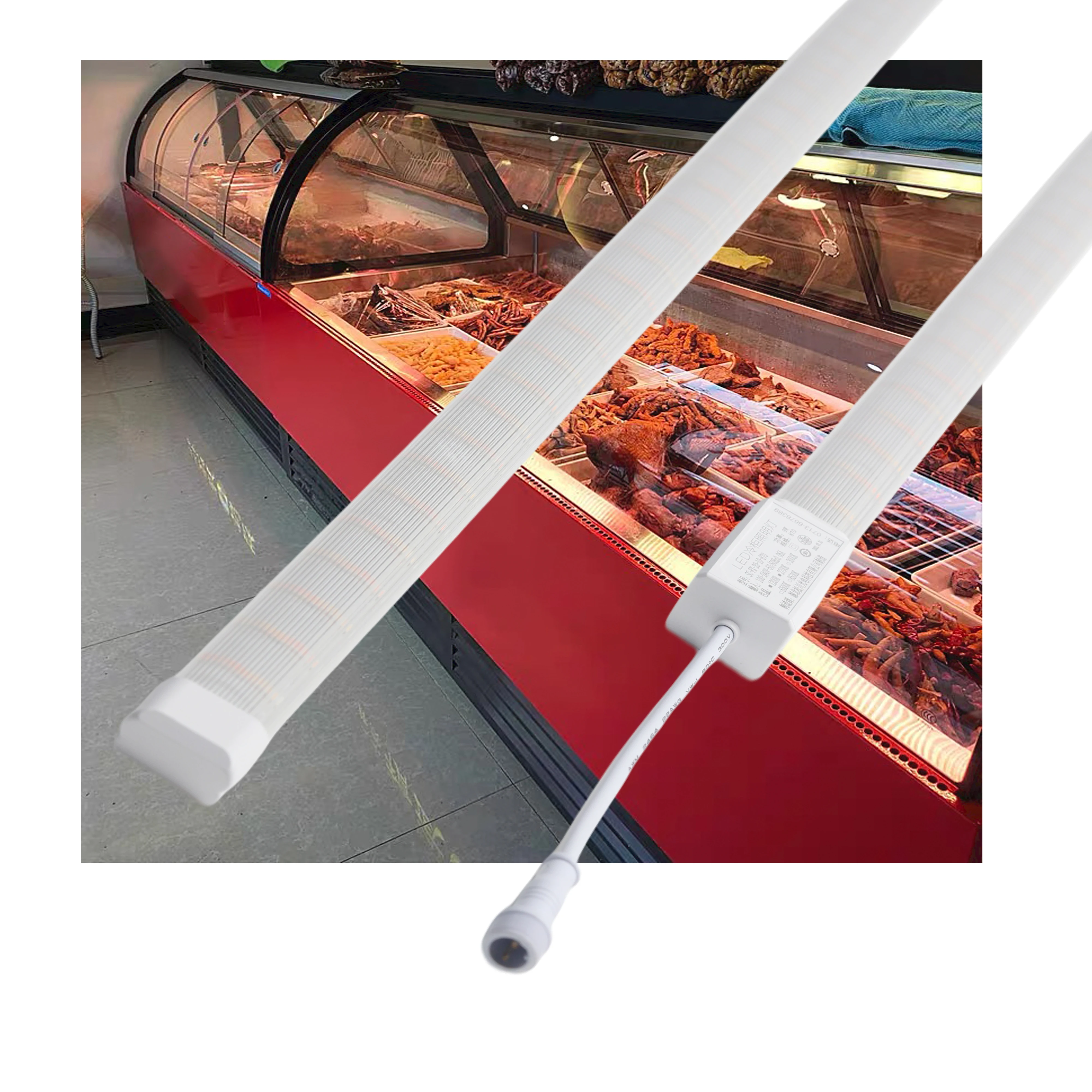 1200K+2700K Cooked Food Cabinet LED Light Freezer LED Light Waterproof