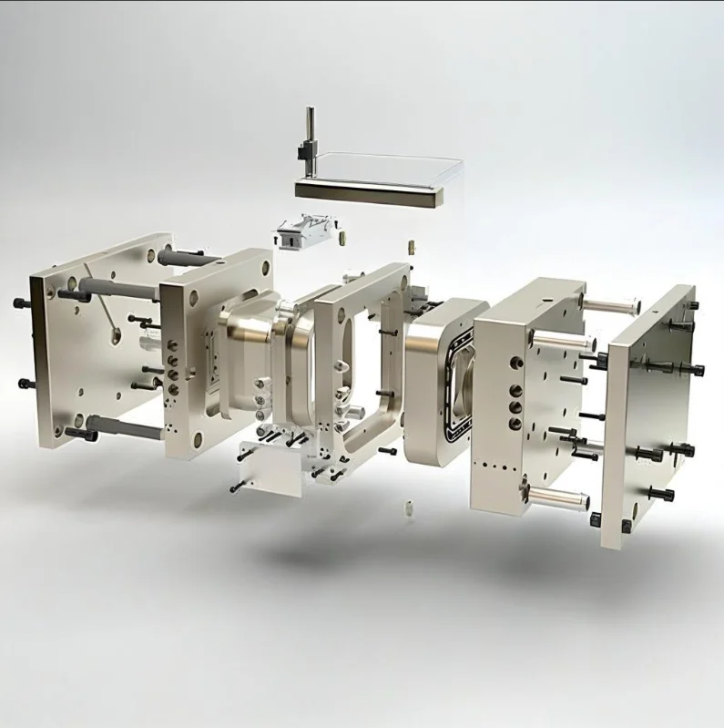 Custom Massage Device Cover Quality Rubber and ABS Material Industrial Application Molding Housing Injection Plastic Shell