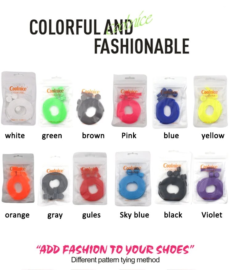 Hot sale No tie shoelace lock round China factory Newest Fashion silicone lock Shoe laces