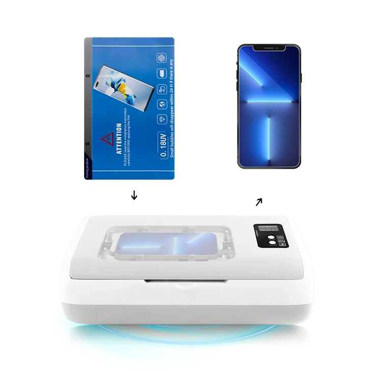 Fully automatic portable skin back film smart screen protector uv tpu phone hydrogel cutting machine