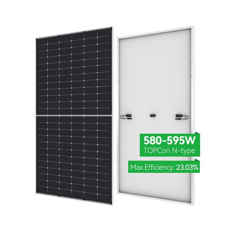 550w 700 watt Solarpanel PV Module Black Frame Double Glass 182mm Topcon Half Cells Roof system Tier 1 Mono Solar Panels