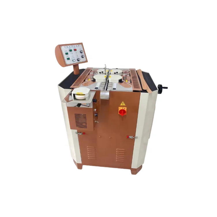 Four wheel leather belt edge buffing machine