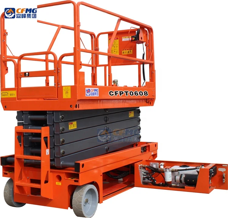 CFPT0608SP 6m self propelled electric lifting platform hydraulic elevating platform lift aerial work platform