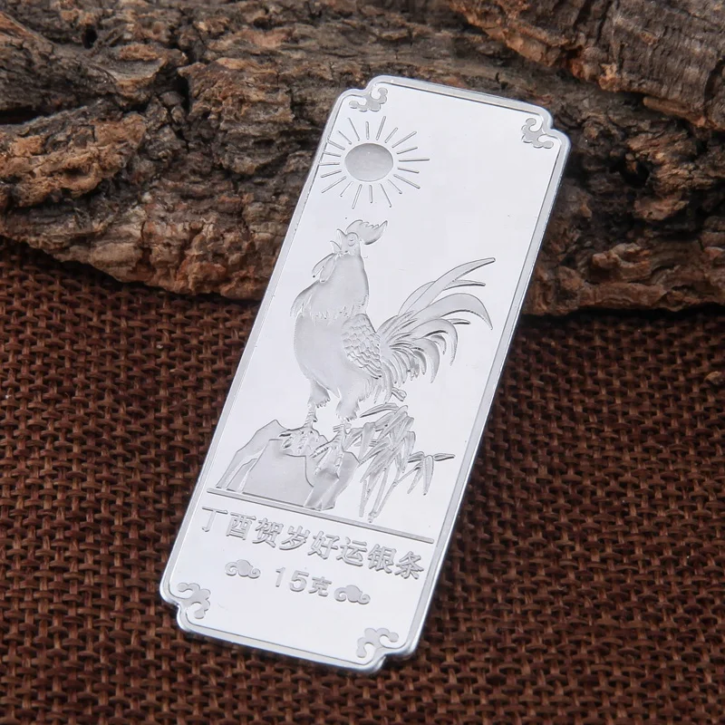Wholesale Custom Fine Pure Silver Ag 999 1 Oz Bullion Bars with Logo Engraved