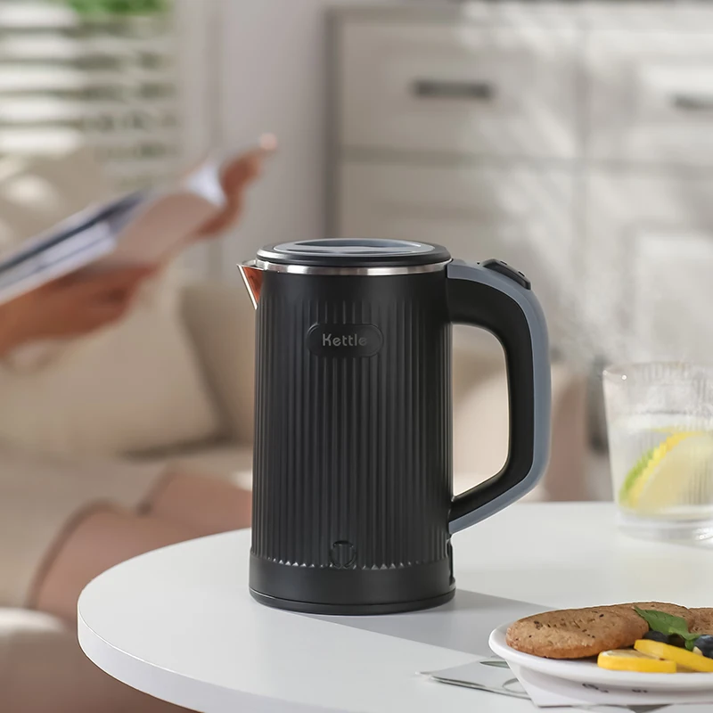 300W Black Electric Kettle 27 Oz Coffee and Tea Pot with Automatic Closing and Drying Protection 0.8 Liters Size