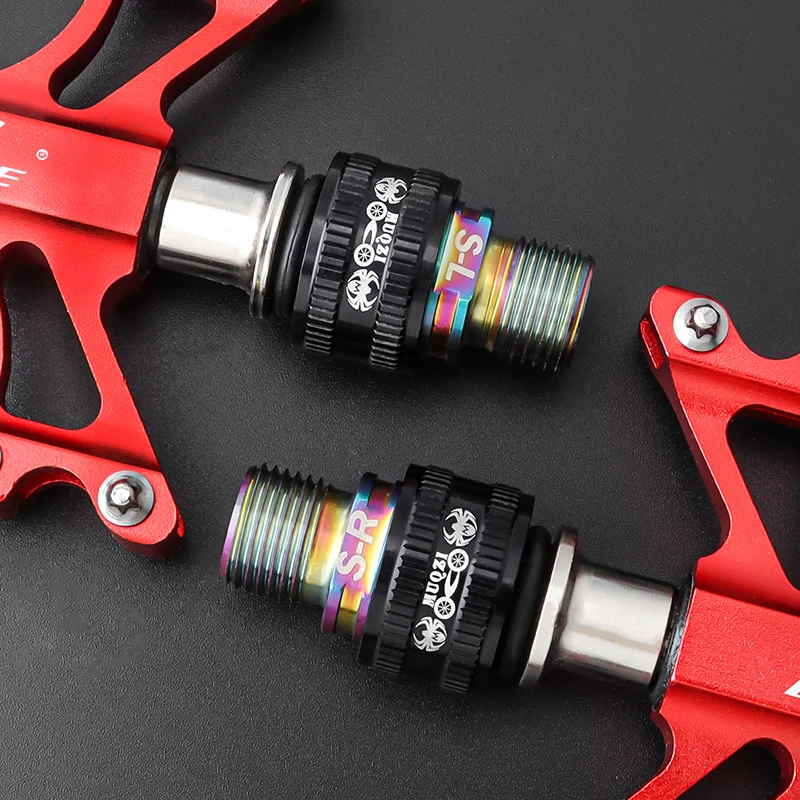 MUQZI Bicycle Pedal Extender Bolt 16mm Quick release pedal Extender For 9/16 inch Threaded Pedal