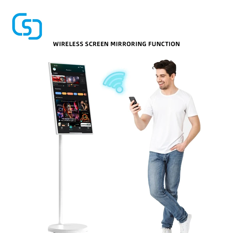 21.5/24/27Inch Long-Lasting Touch Wireless Projection Film And Television Fitness Sports Live Portable Mobile Smart Tv Screen