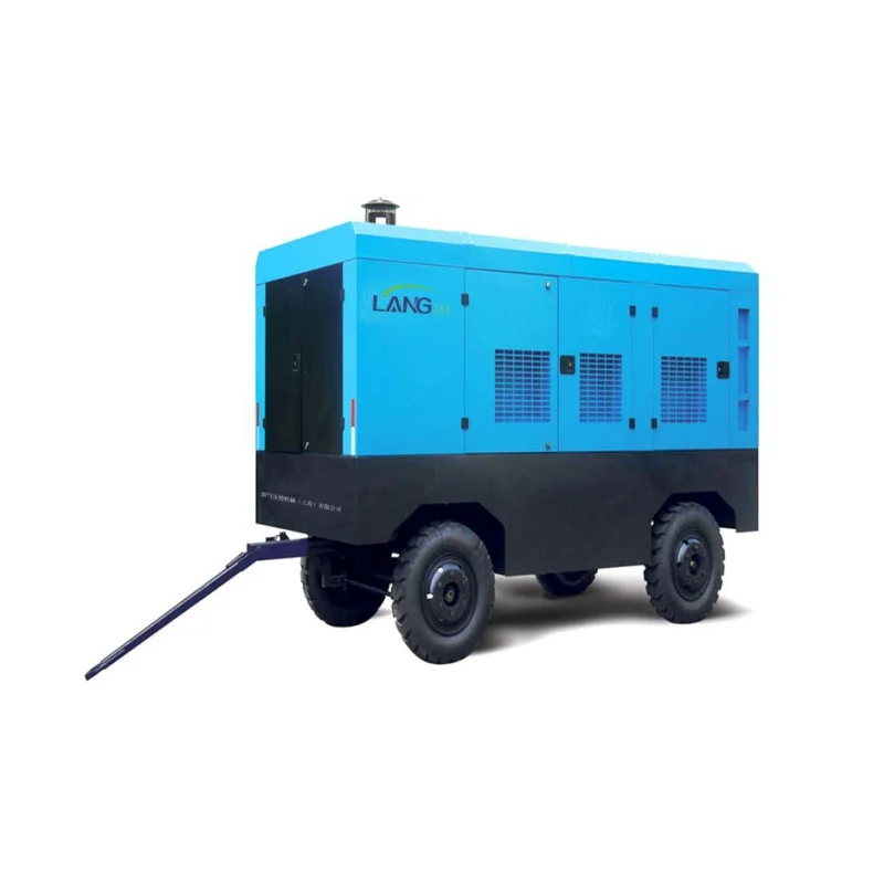 Langair 21Bar Screw Diesel Air Compressor 185 Cfm Air Compressor Diesel Portable Mining Air Compressor Diesel