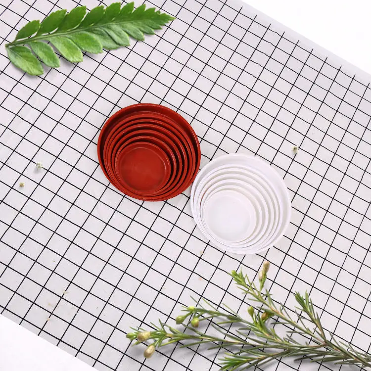 Hot Sale Round Thickened Flower Pot Base Removable Plastic Tray Saucers Indoor Outdoor Flower Pot Round Catching Tray Flower Pot