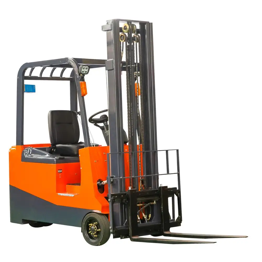 Hot sell rough terrain 48V electric compact mini forklift truck with forged pallet solid tyre side shift price