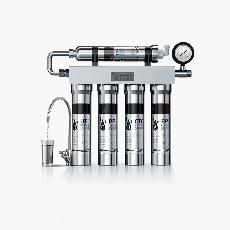 new water purification filter replacement reminder kitchen under sink 5 stages stainless steel uf membrane water filter system
