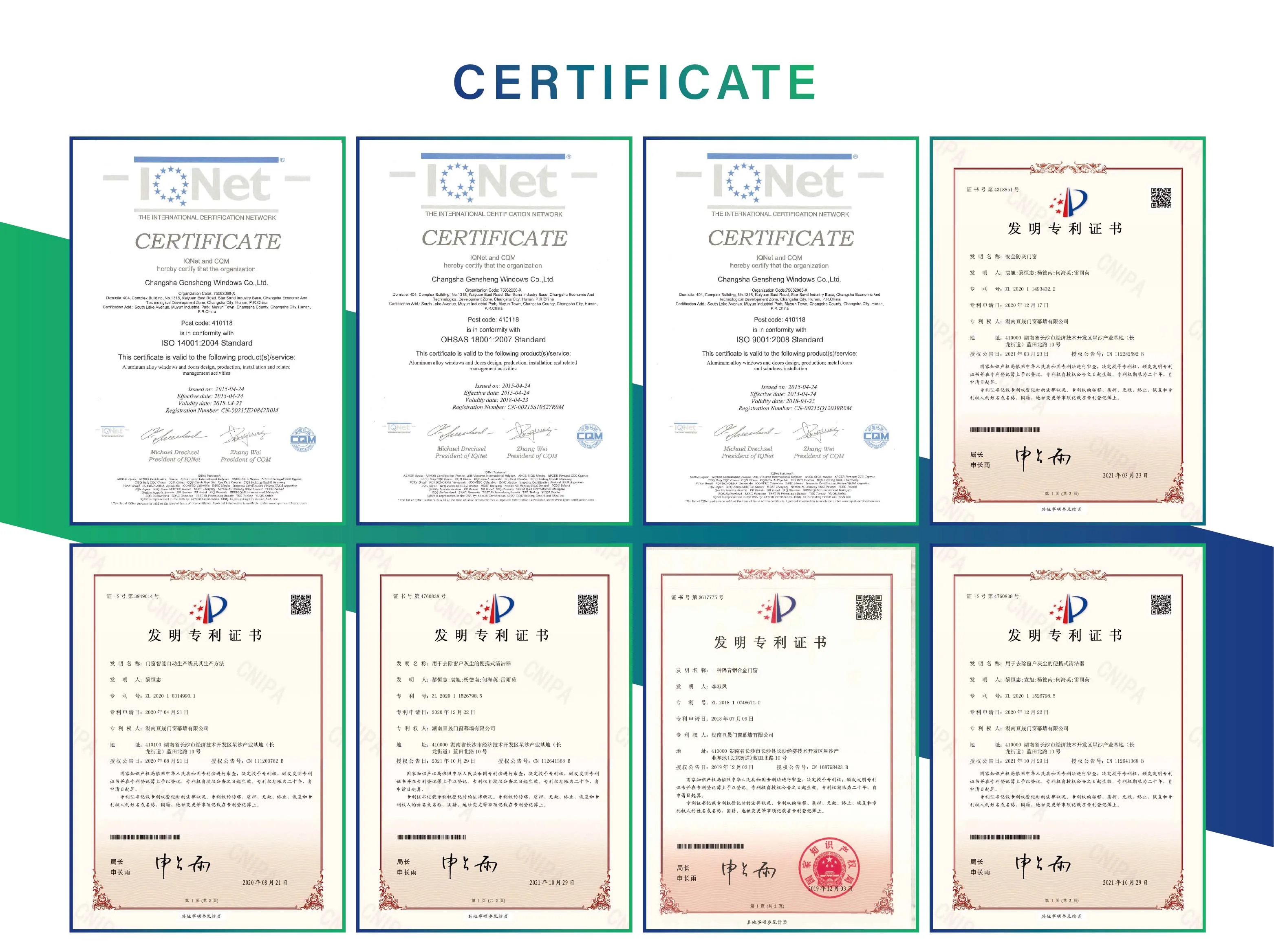 Greensee aluminum windows