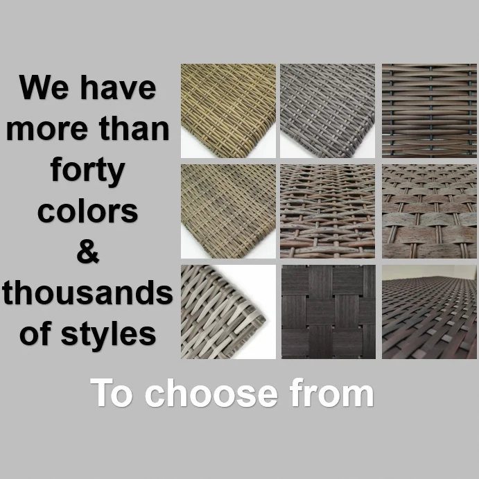 Rino Factory Wholesale Outdoor Furniture Lounge Wicker PE Weaving Roll Artificial Plastic Synthetic Rattan Strip Material