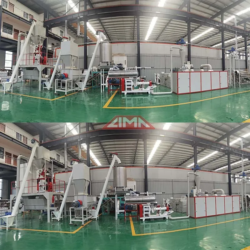 LIMA 55kw Automatic Feed Production Line 1ton Per Hour Animal Fish Pet Cattle Chicken Feed Processing Machine Plant Full Set