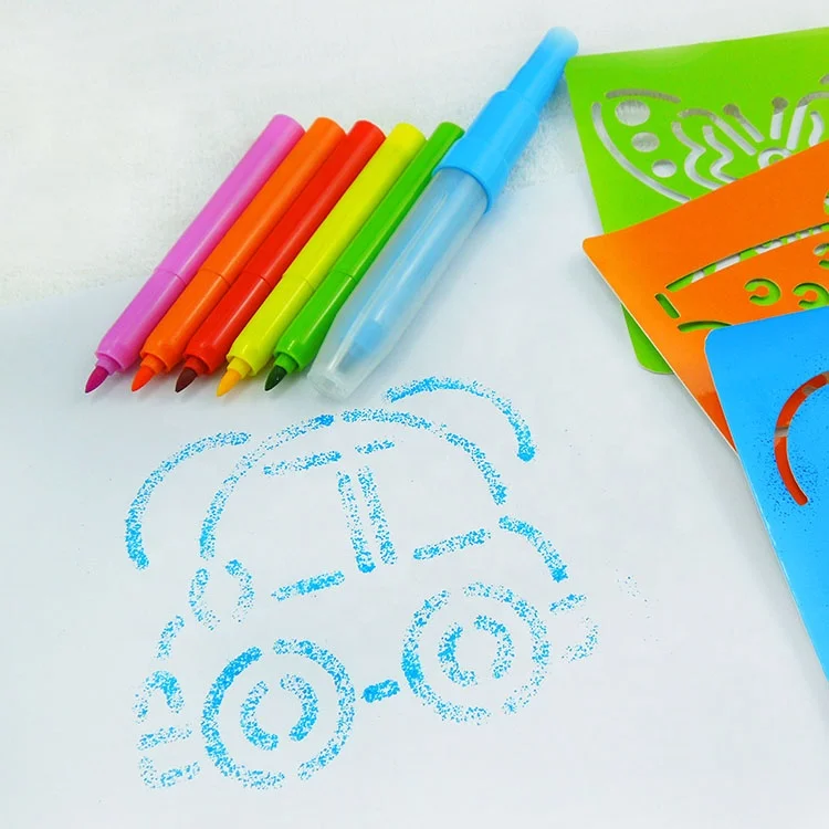 Promotion kids hot sell multi-color non-toxic magical watercolor blow pen spray color marker air brush pen for painting