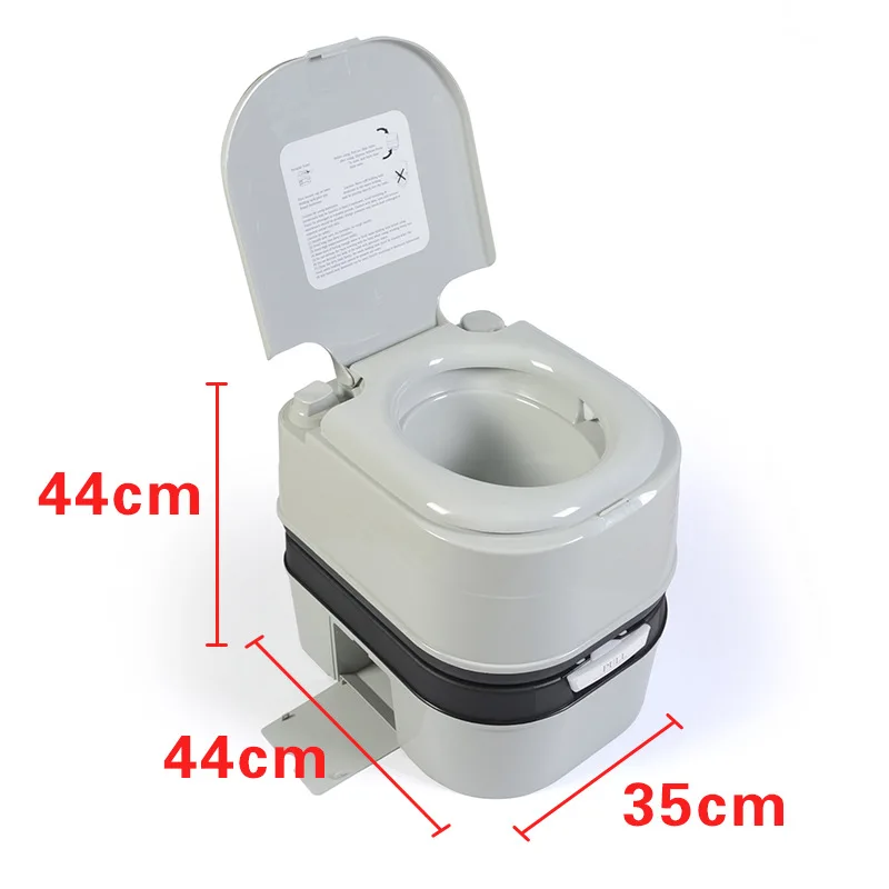 
Newest grey color 24L plastic outdoor portable travel toilet 