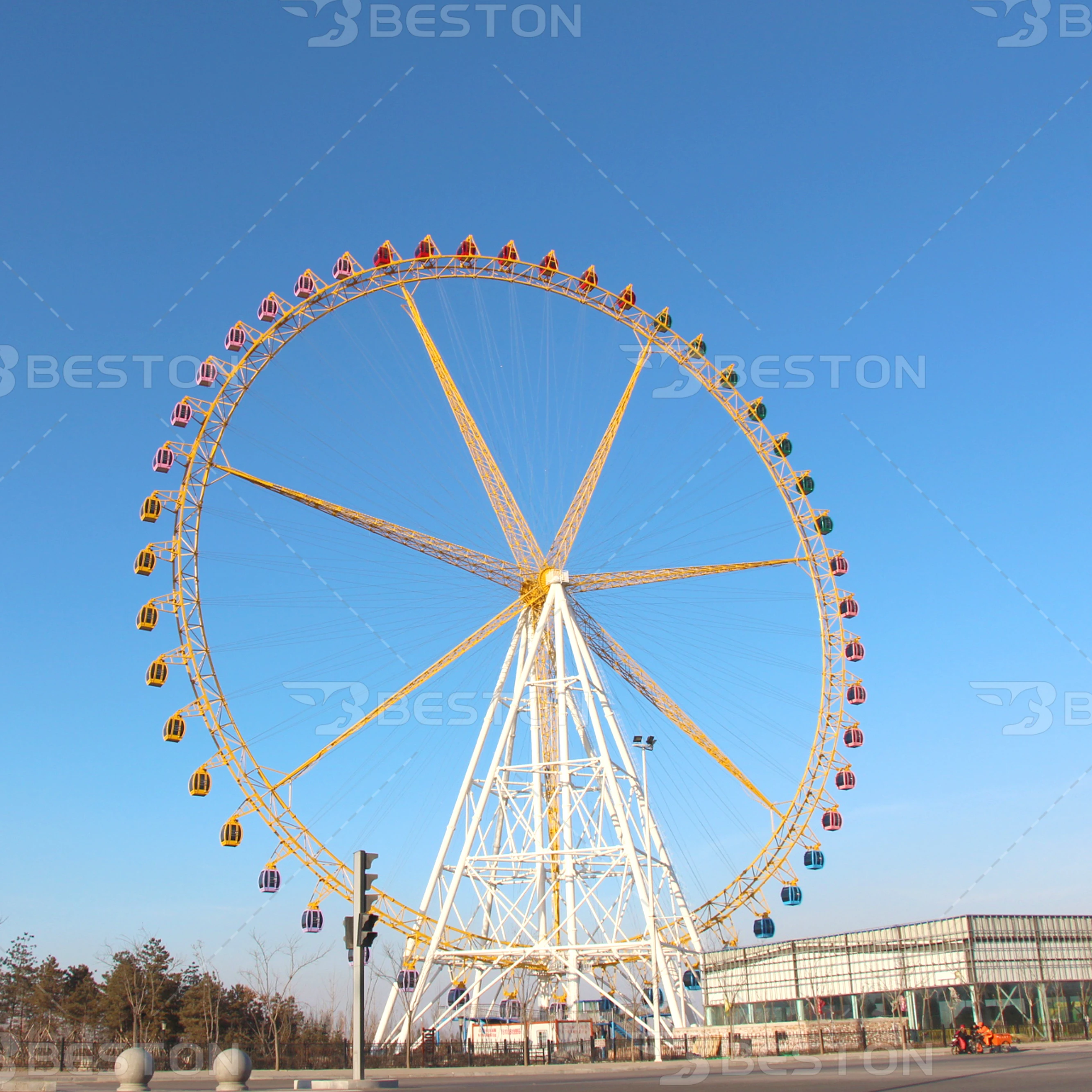 Outdoor Amusement Park Equipment Carnival 20-120m Ferris Wheel Rides For Sale