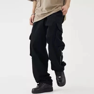 Top quality New 2022 high Fashion Harajuku Baggy Pants Male Ins Trousers Femme fall winter streetwear  Straight Jeans  6297