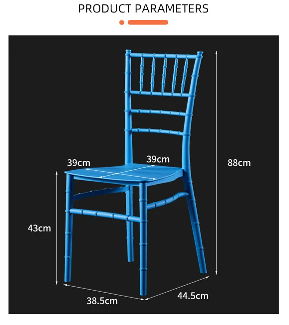Оптовая продажа уличная мебель новый свадебный стул из белой смолы silla chiavari