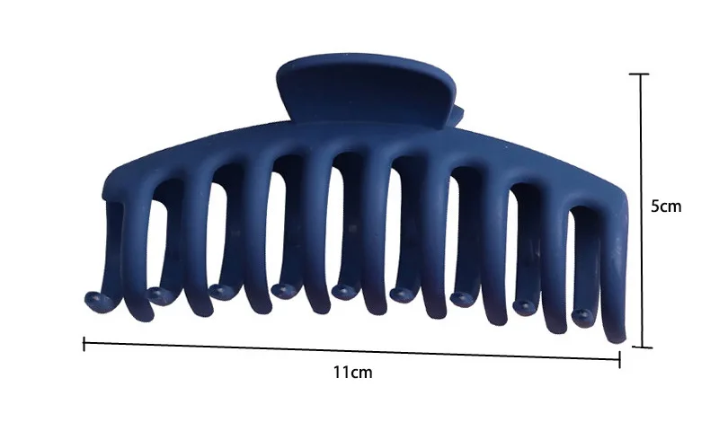 11cm Large Korean Hairgrips Frosted Banana Hair Clips Plastic claw clips Nonslip hair clamp Hair Claw Clips Women Matte