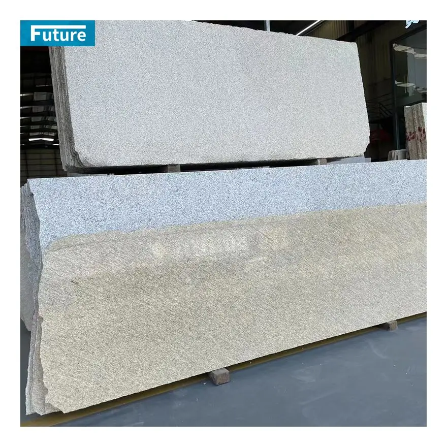Polished Honed Flamed Tumbled Gold Granite Block For Kitchen Countertop Staircase Exterior Wall Panel Decoration Floor Tiles