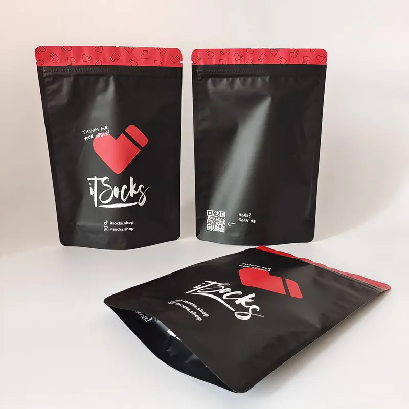 Factory wholesale resealable 1G Custom Printed Resealable Zip lock Mylar Pouch Bag Smell Proof  food coffee tea Packaging