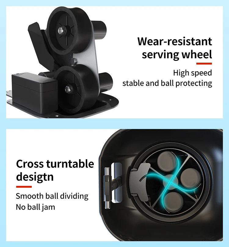 New Product 2024 Tennis Training Machine APP and Remote Control Automatic Shooting launch Equipment