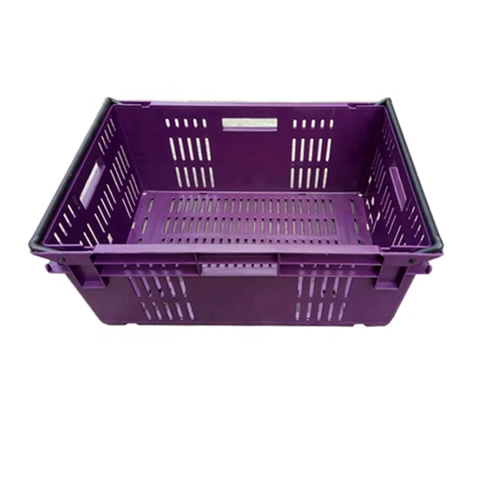 JOIN Plastic Mesh Container Crates Fruit Vented Market Basket Pizza Dough Tray for Vegetables