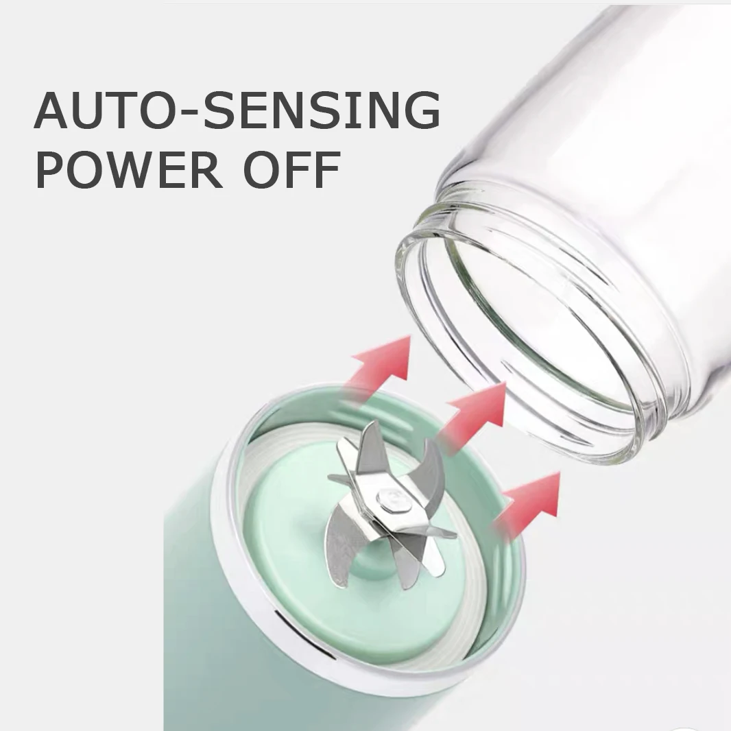 Juice extractor machine powerful 14-blade blender USB charging efficient and energy saving usb blender portable juicer blender