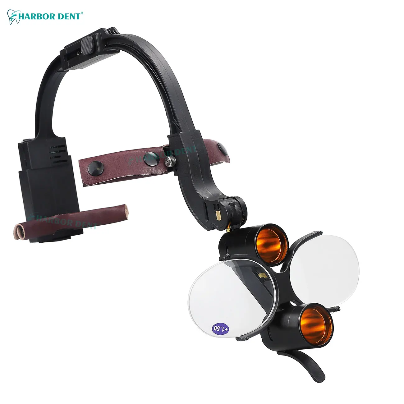 Dental LED Headlight Binocular Loupes 2.5X 3.5X Headband Type 5W Dentist Surgical Headlamp With Face Shield Binocular MagnifierP