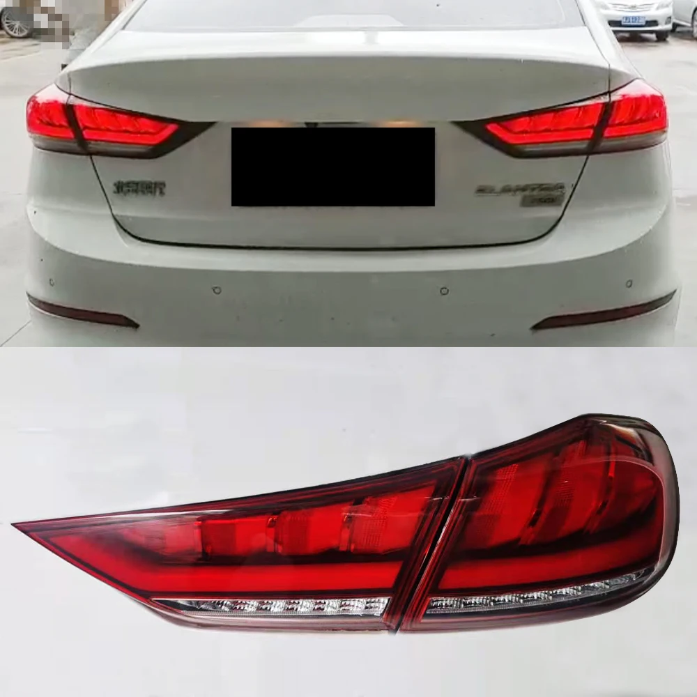 Автомобильный Стайлинг светодиодный задний фонарь для Hyundai Elantra 2017 2018 2019 DRL динамический сигнал тормоз автомобильные