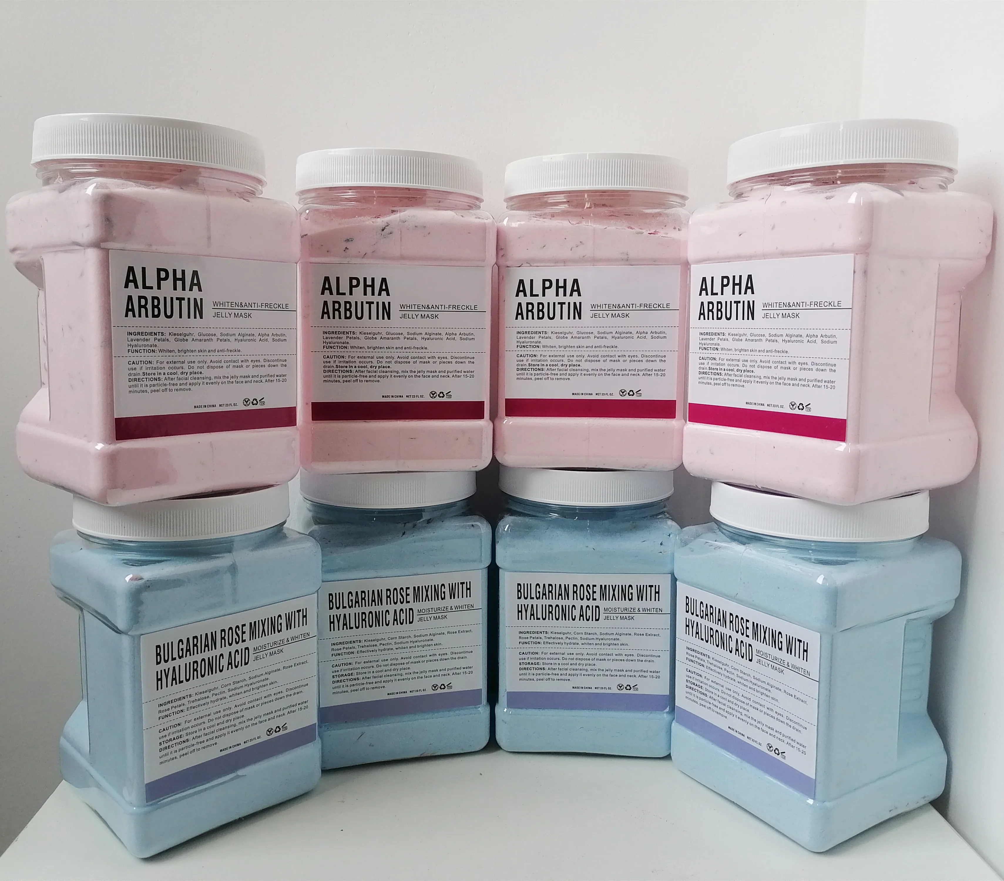 Low MOQ OEM Custom Whitening Jellymask Mascarillasl Facial Private Label Face Crystal