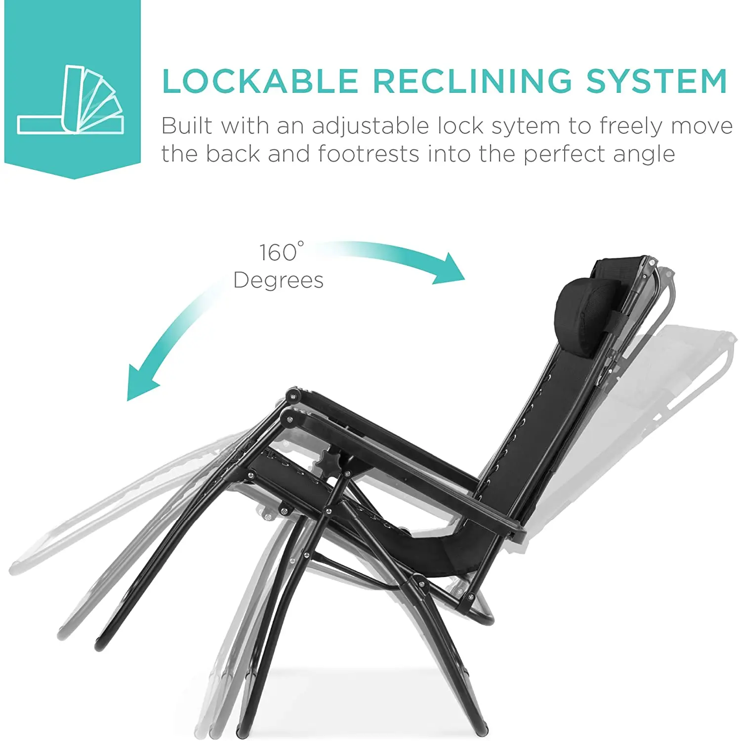 Lightweight Foldable Garden Zero, Gravity Metal Chair Outdoor Recliner Lounge Chairs with Folding Canopy Shade and Cup Holder/