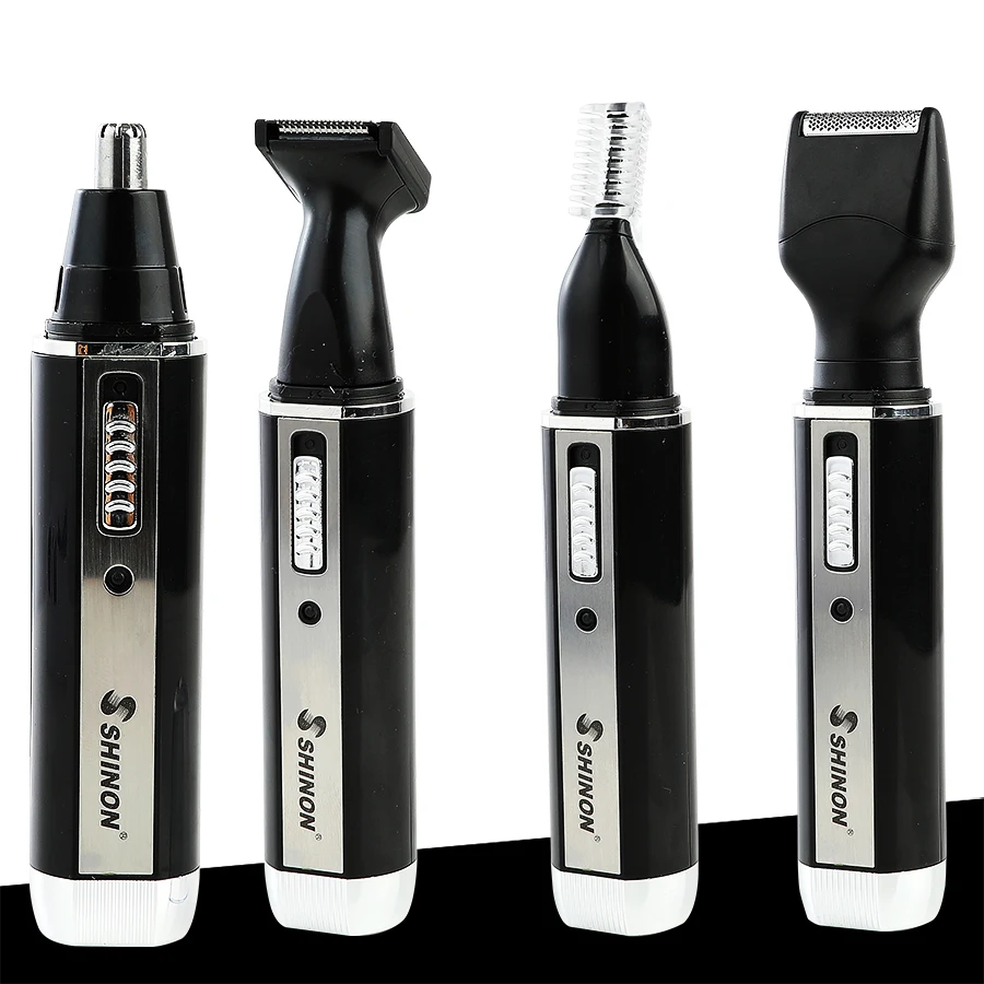 4 in 1 nose and ear hair trimmer Electric Facial rechargeable nose hair trimmer grooming kit for Men and Women