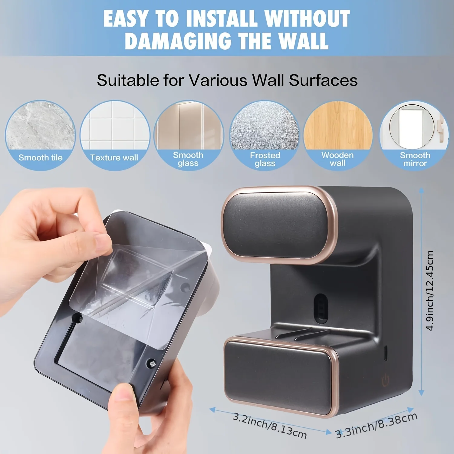 3-Slot Automatic Toothpaste Dispenser Holder - Toothbrush Holders with Wall-Mounted Design, Easy Squeeze