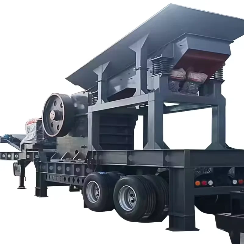 Mining Hard Rock Crusher Quarry Portable Stone Crushing Plant Mobile Jaw Hammer Impact Crusher Construction Waste Ore Processing