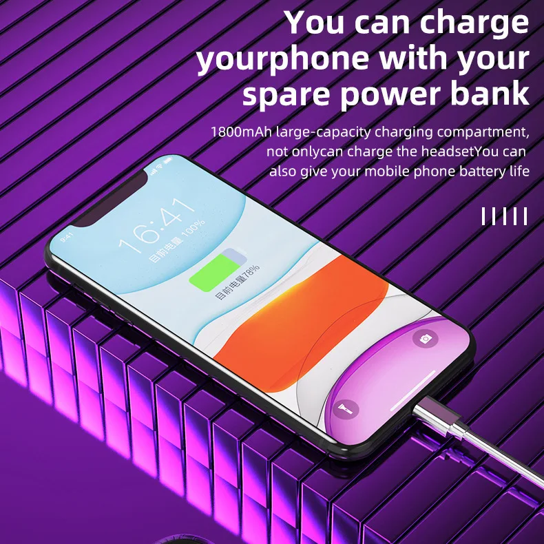 Wireless Headphones 160H Playtime Wireless Earbuds BT 5.1 Headphones In Ear Headphones Deep Bass CVC8.0 Noise Canceling