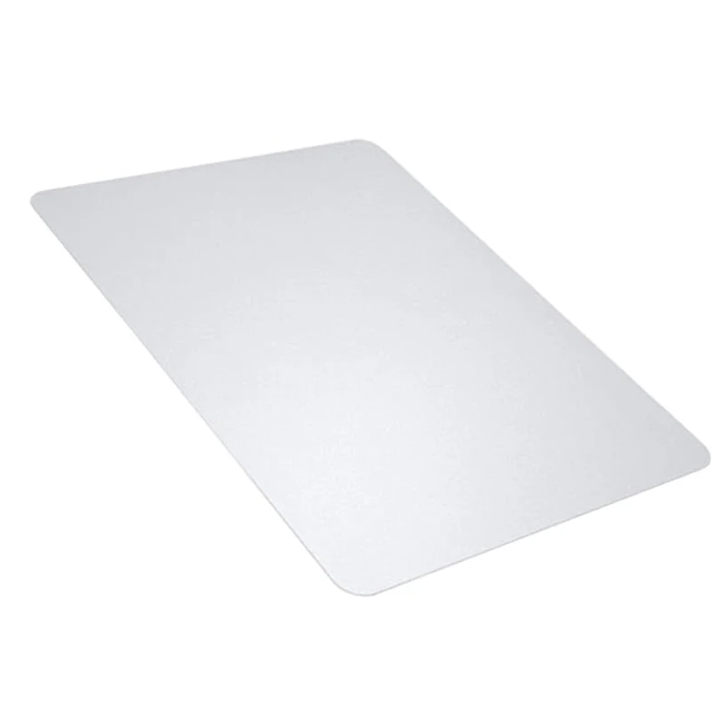 WEKIS Custom Scratch-Resistant Rectangular Square Black Clear PVC Office Desk Chair Protector Mat for Hard PC Chair Mat PVC