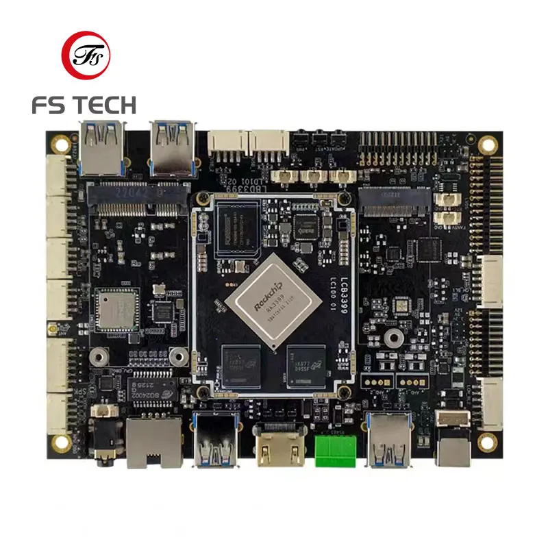 PCB PCBA OEM Assembly Manufacturer Printed Circuit Board Layout Gerber Design Service for RK3288 Android Demo Motherboard Pcba