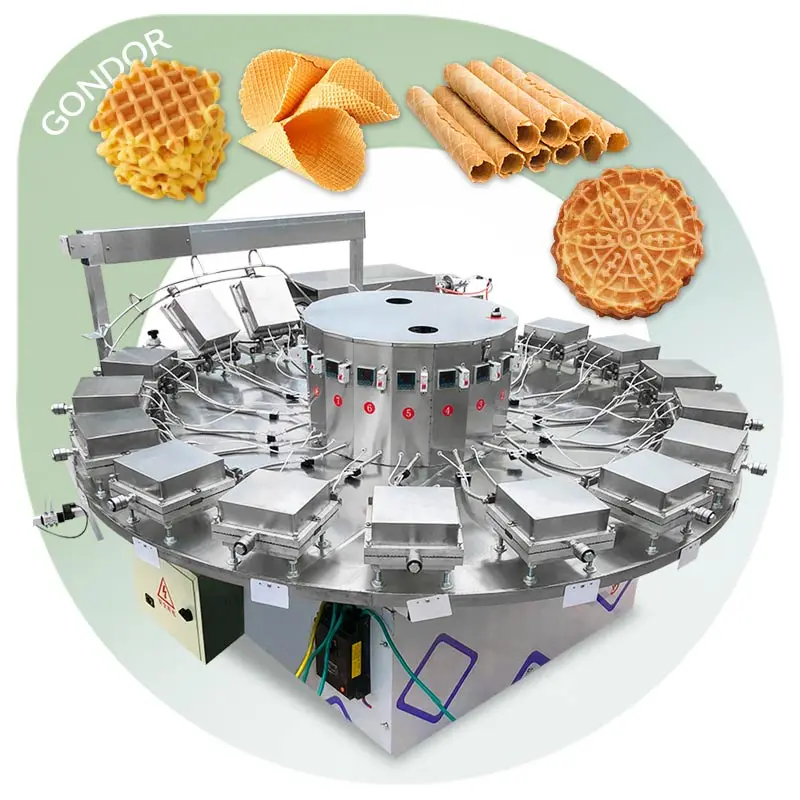 Electric Egg Roll Maker Communion Wafer Biscuit Manufacturers Automatic Ice Cream Cone Waffle Make Machine