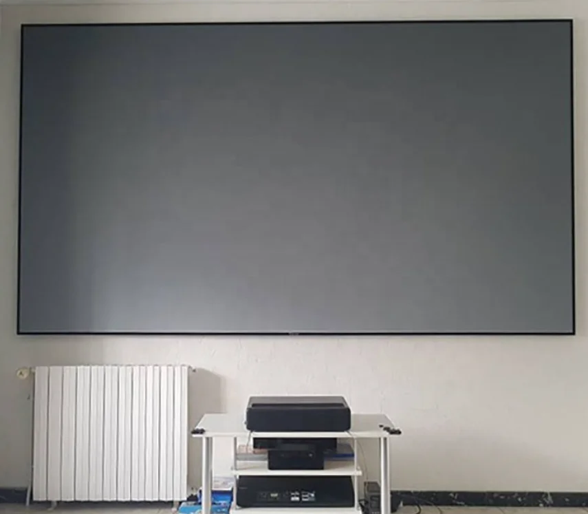 Топ-конечный Лидер продаж 4K alr 120 дюймовый Короткофокусный проектор с фиксированной рамкой экран рассеивающий свет отклоняющий экран проектора