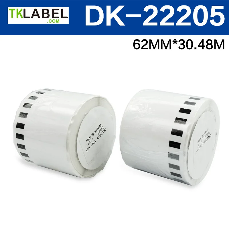 DK22205 DK-22205 DK 22205 DK 2205 62mm*30.48mm packing label direct thermal shipping continuous labels roll