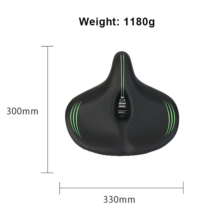 Wide Big Bum Bicycle Saddle Seat Big Ass Bike Cushion Wide Hip Cycling Seat