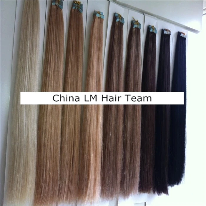 Top Quality Factory Wholesale Price 100% Virgin Human Hair Extensions Tape Hair Pre bonded Hiar with Full Cuticles Tape in hair