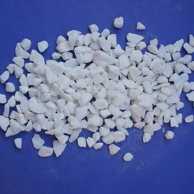 
White different size gravel for home and garden decorative 